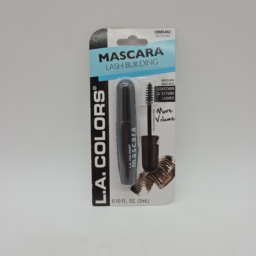 NEW LA COLORS Mascara Dark Brown CBMS462 More Volume Small .10 Fl Oz